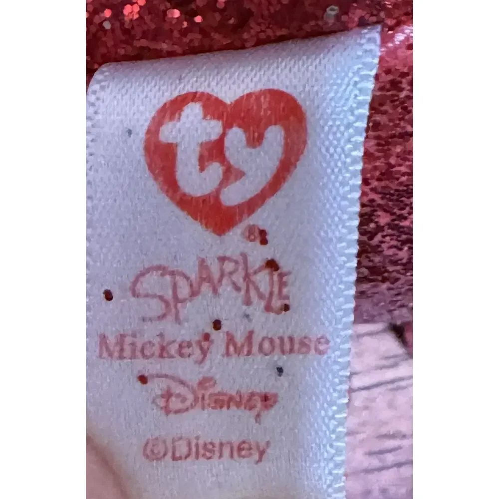 Ty Sparkle Disney Mickey Mouse Shiny Plush Stuffed Animal 13